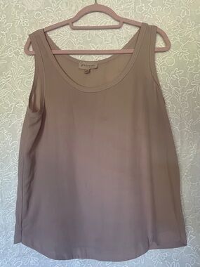 Philosophy Mauve-Taupe Scoop Neck Sleeveless Tank
